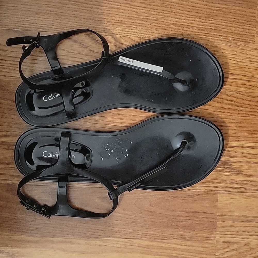 Calvin Klein Black Strap Sandals